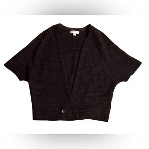 Nordstrom Collection Cardigan Sweater 100% Cashmere Short Sleeve Women’s Medium